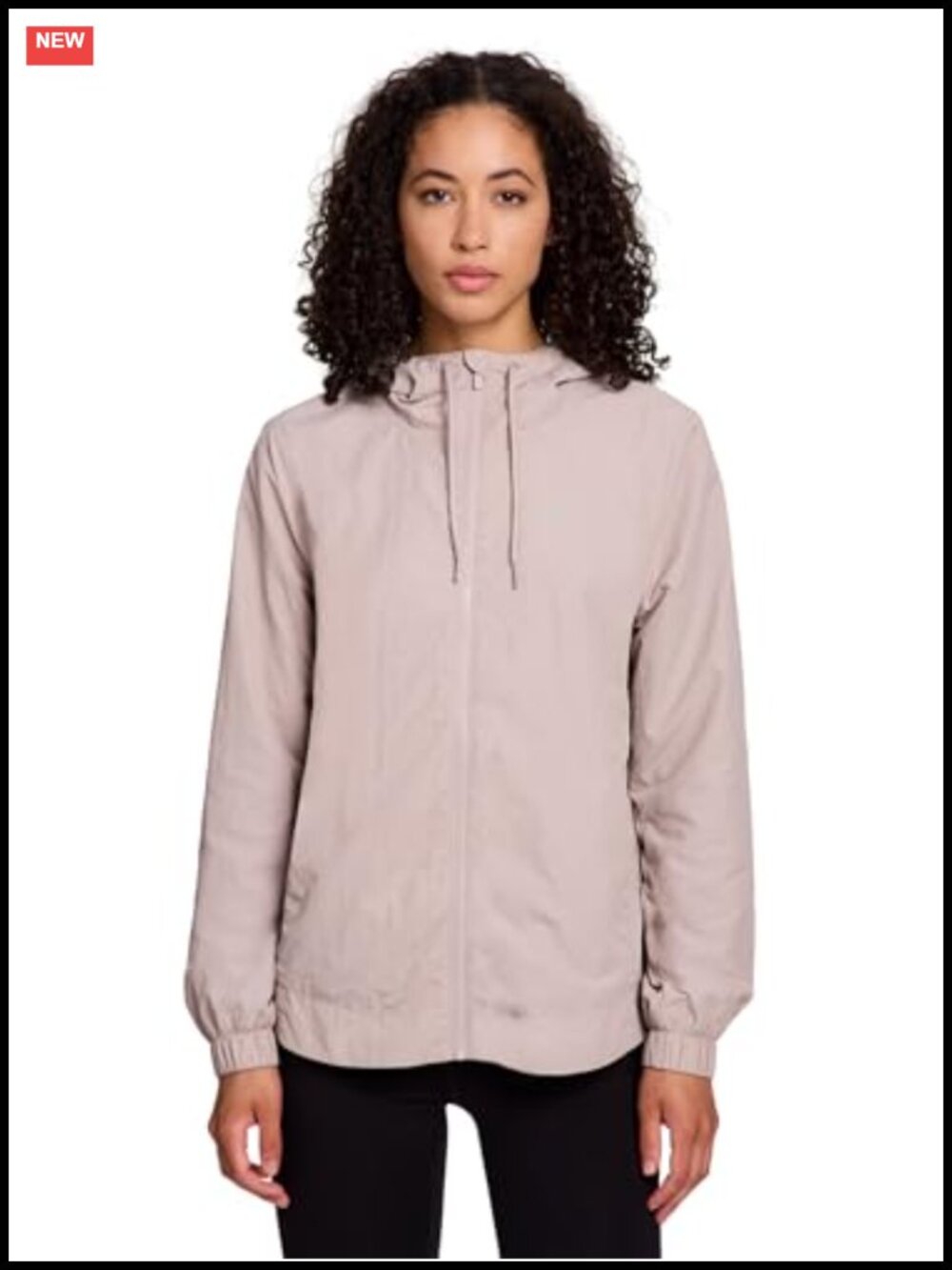 Reebok Women's Marathoner Windbreaker Jacket Nylon Zip Running
